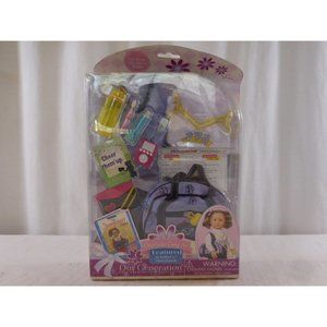 Our Generation Cheerleader Camp Set iPod Water Bottle Toothbrush‎ Toothpaste Bag